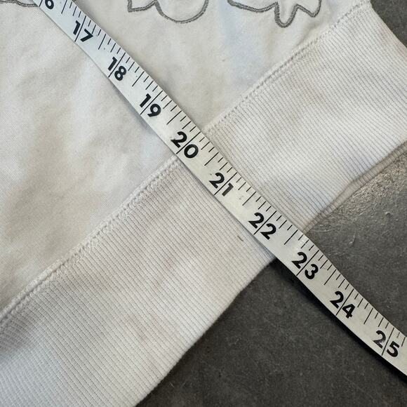 Vintage Y2K Vertigo Paris Floral Print Long Sleeve White Full Zip Hoodie 8 Small - Picture 6 of 6